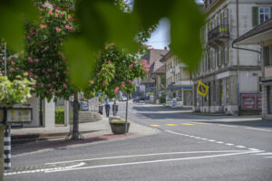 Blick auf die Bern-Zürichstrasse in Herzogenbuchsee